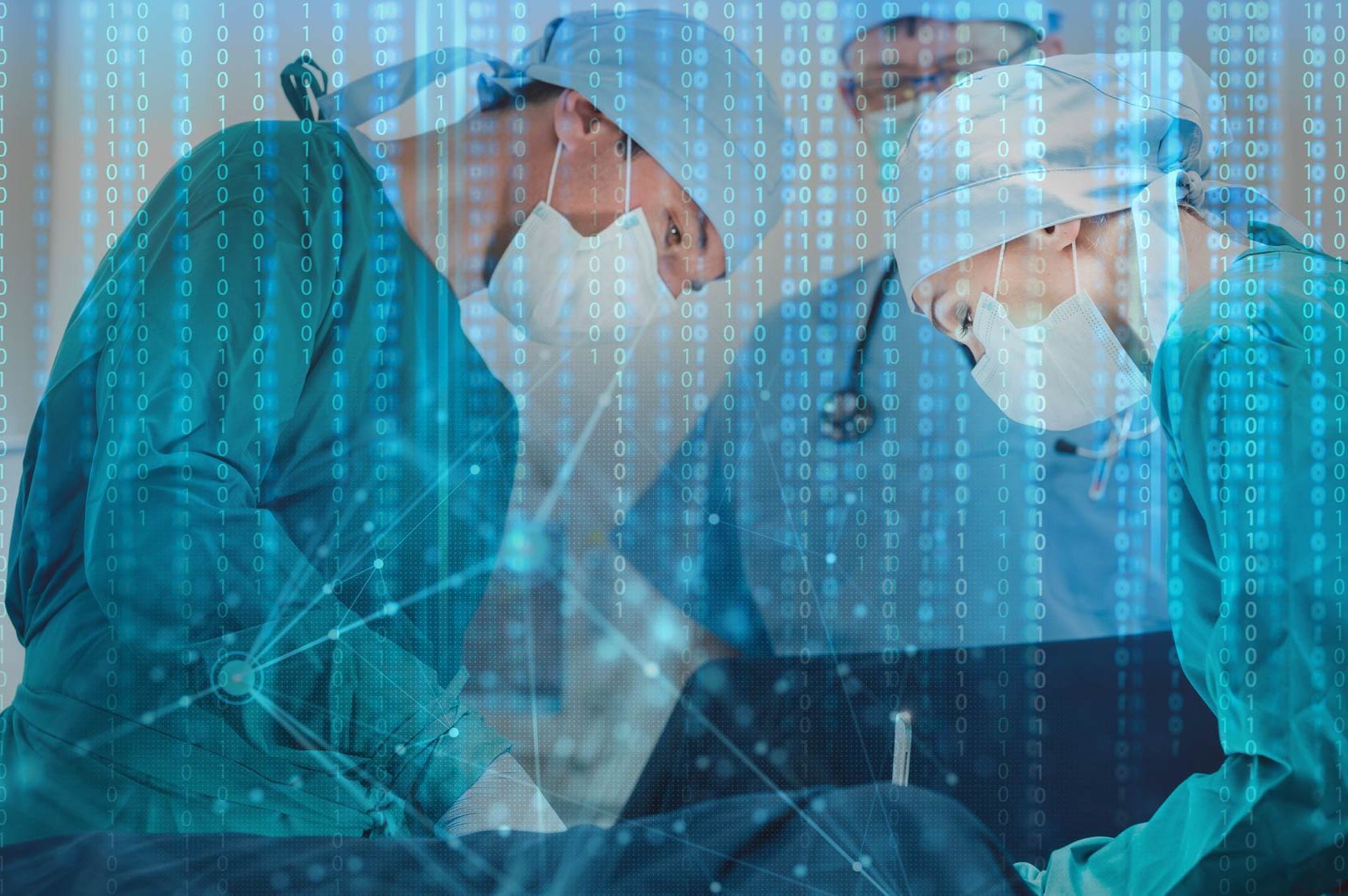 Forschende am Operationstisch