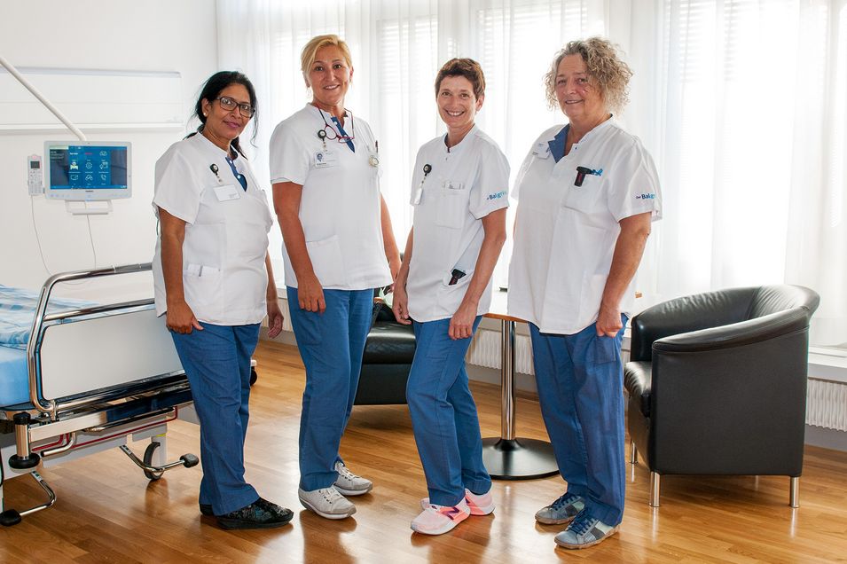 Das Pflege-Team auf der neuen Eintrittsstation.