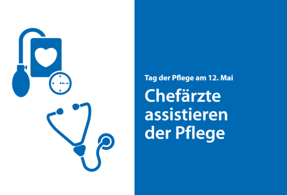 Am Tag der Pflege assistieren Pflegefachpersonen.