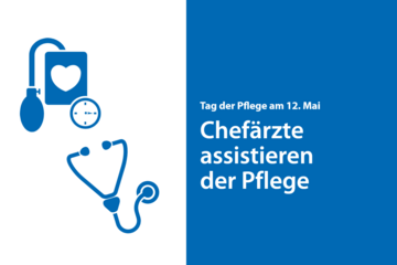 Am Tag der Pflege assistieren Pflegefachpersonen.