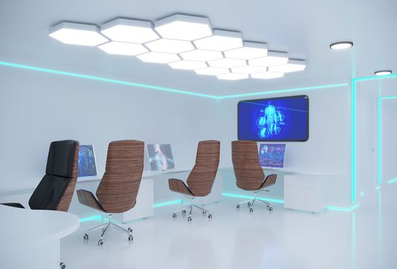 Gewonnene Daten werden an modernen Forschungsarbeitsplätzen in Echtzeit analysiert. Forschungsarbeitsplätze mit Computer