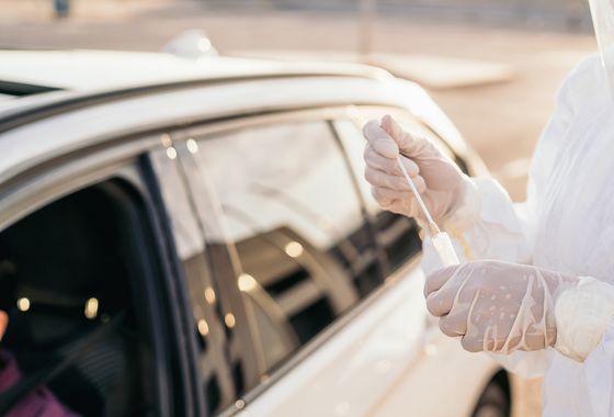 Corona-Testzentrum in Dübendorf Corona-Testzentrum in Dübendorf