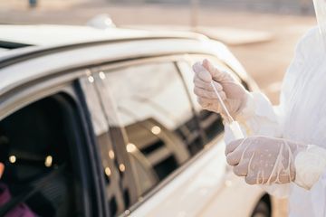 Corona-Testzentrum in Dübendorf Corona-Testzentrum in Dübendorf